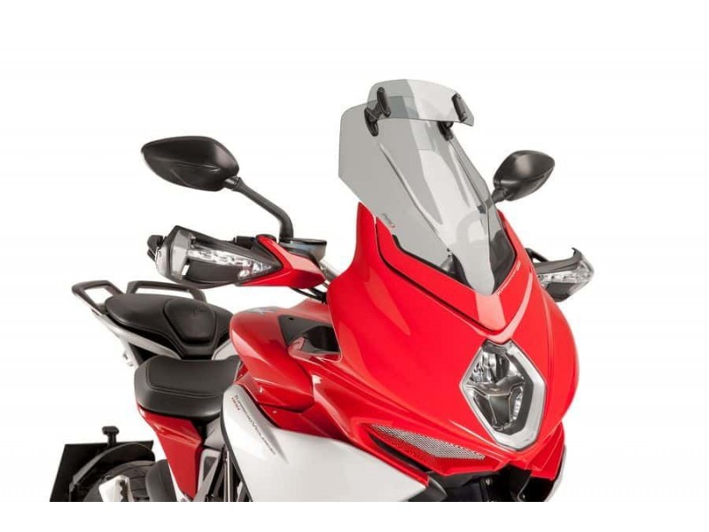Windscreen PUIG TOURING WITH VISOR 7018H smoke Windscreen PUIG TOURING WITH VISOR 7018H smoke