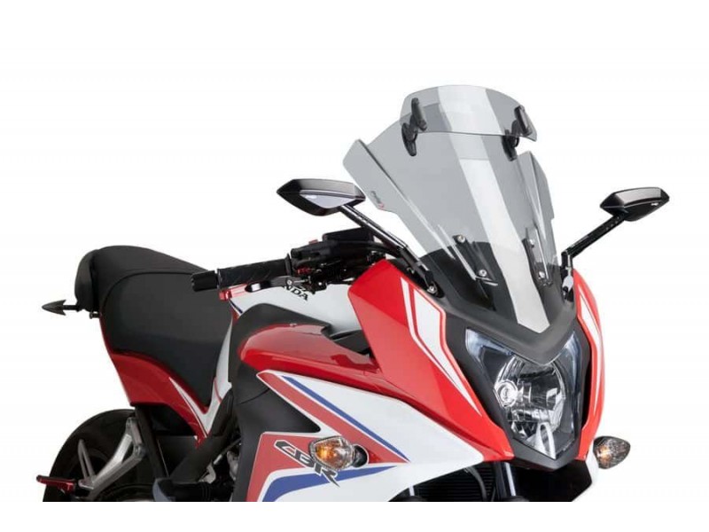 Windscreen PUIG TOURING WITH VISOR 7601H smoke