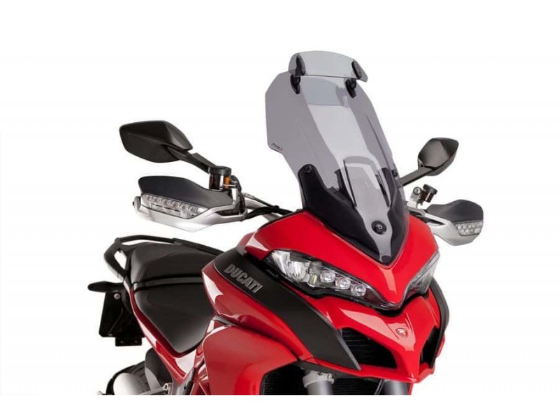 Windscreen PUIG TOURING WITH VISOR 7624H smoke Windscreen PUIG TOURING WITH VISOR 7624H smoke