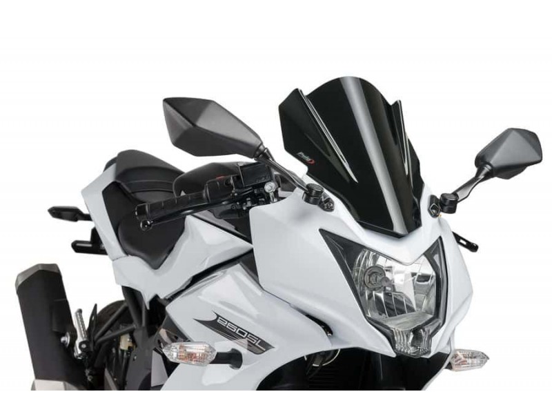 Windscreen PUIG RACING 7630N Negru