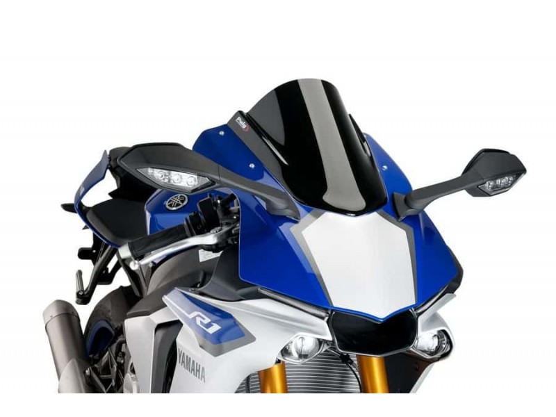 Windscreen PUIG RACING 7648N Negru