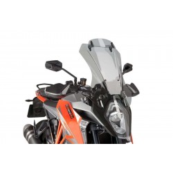 Windscreen PUIG TOURING WITH VISOR 8914H smoke Windscreen PUIG TOURING WITH VISOR 8914H smoke