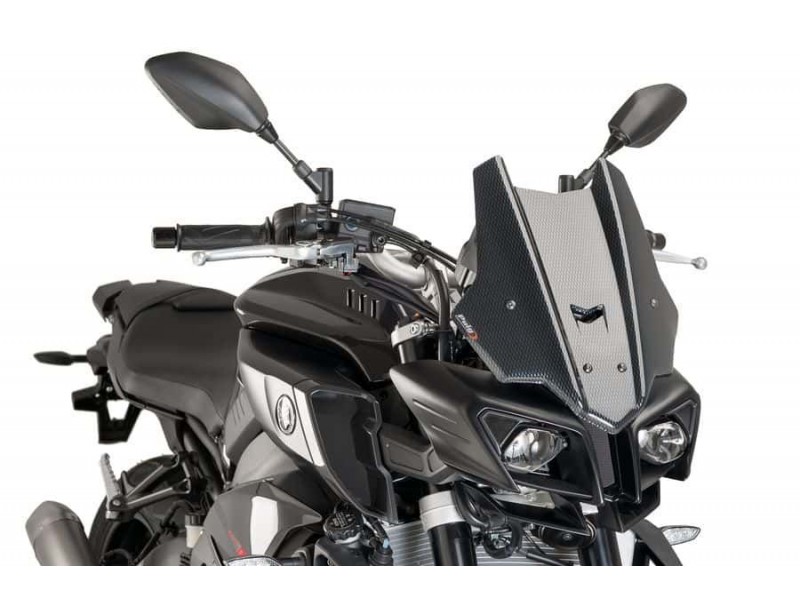 Windscreen PUIG RACING 8917C carbon look