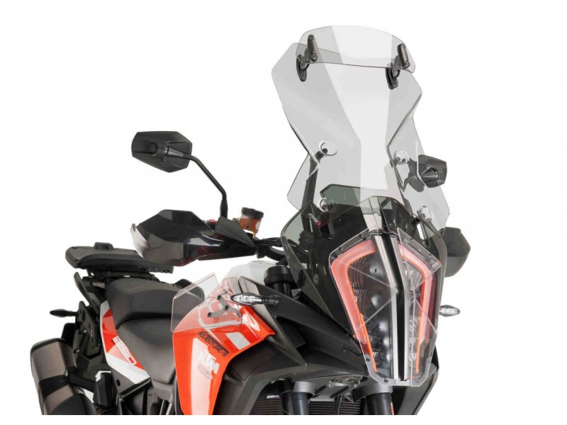 Windscreen PUIG TOURING WITH VISOR 9714H smoke Windscreen PUIG TOURING WITH VISOR 9714H smoke