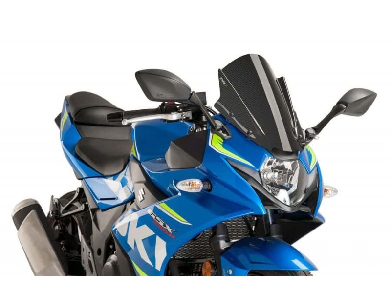 Windscreen PUIG RACING 9722C carbon look