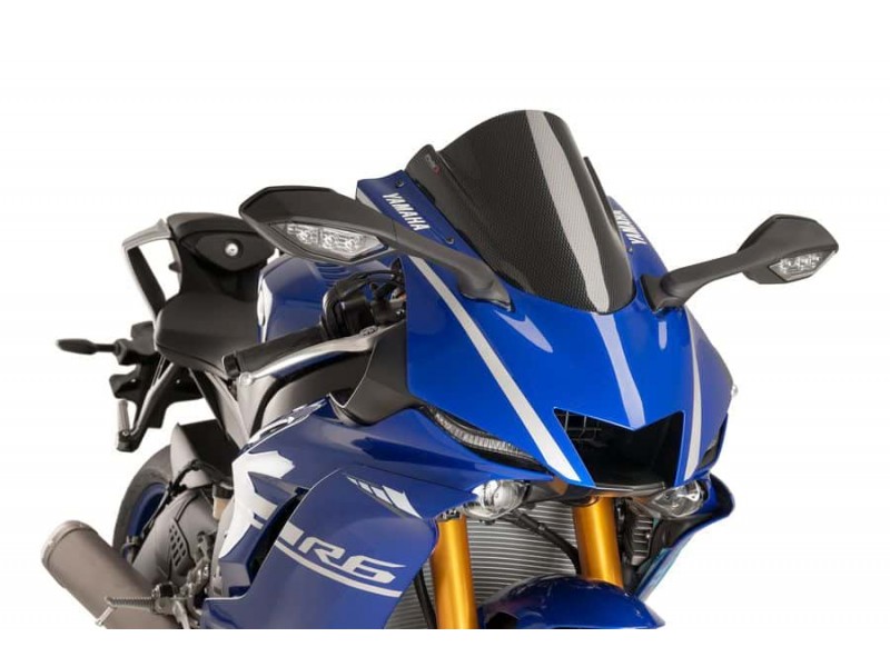 Windscreen PUIG RACING 9723C carbon look