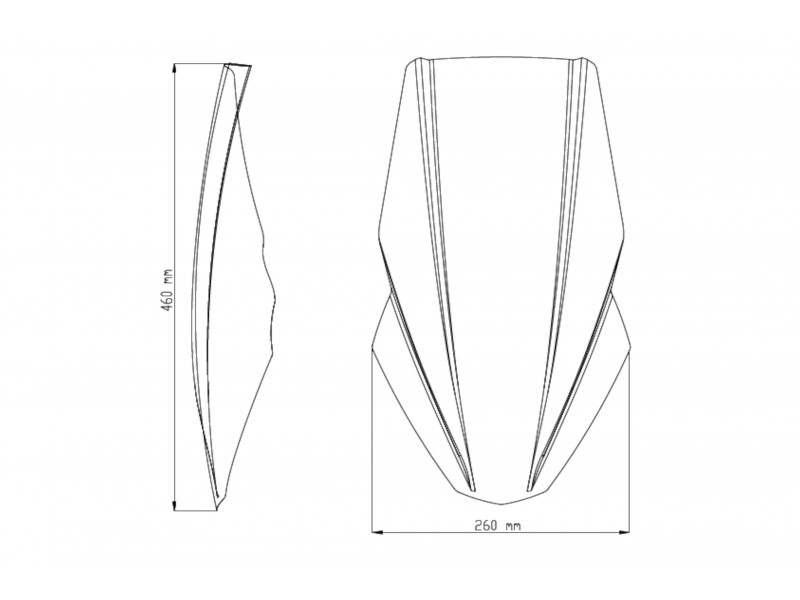 Windshield PUIG NEW. GEN TOURING 9369W transparent