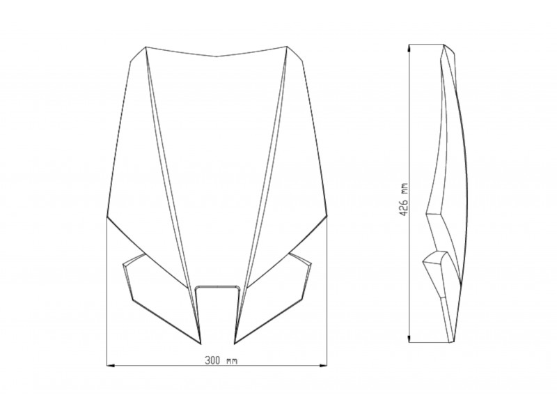 Windshield PUIG NEW. GEN TOURING 9377W transparent Windshield PUIG NEW. GEN TOURING 9377W transparent