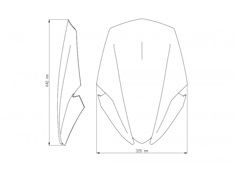 Windshield PUIG NEW. GEN TOURING 9436H smoke Windshield PUIG NEW. GEN TOURING 9436H smoke
