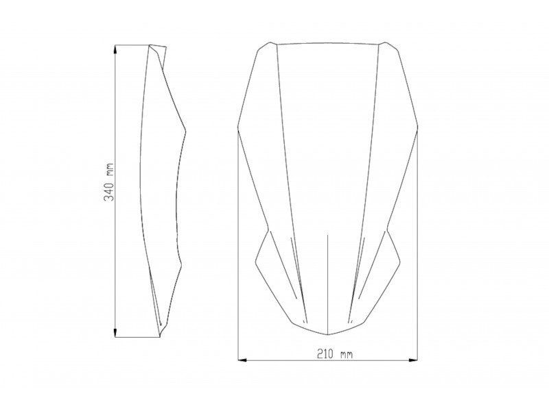 Windshield PUIG NEW. GEN SPORT 9588W transparent Windshield PUIG NEW. GEN SPORT 9588W transparent