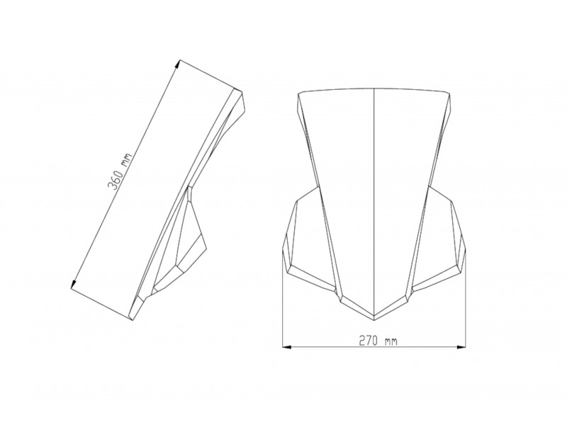 Windshield PUIG NEW. GEN SPORT 9687N Negru