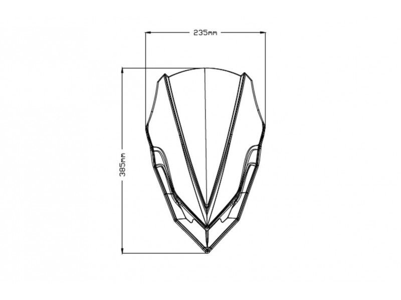 Windshield PUIG NEW. GEN SPORT 9689V verde Windshield PUIG NEW. GEN SPORT 9689V verde