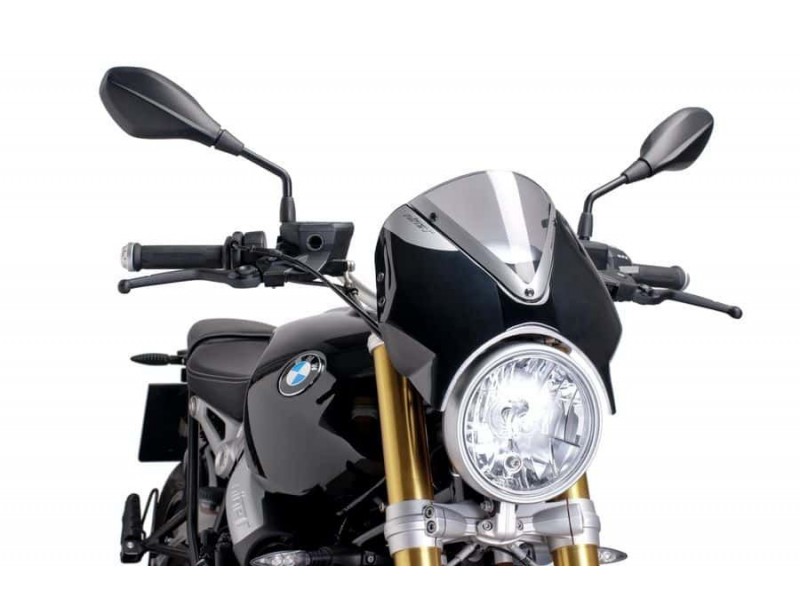 Windshield PUIG RETROVISION 7012H matt black smoke Windshield PUIG RETROVISION 7012H matt black smoke