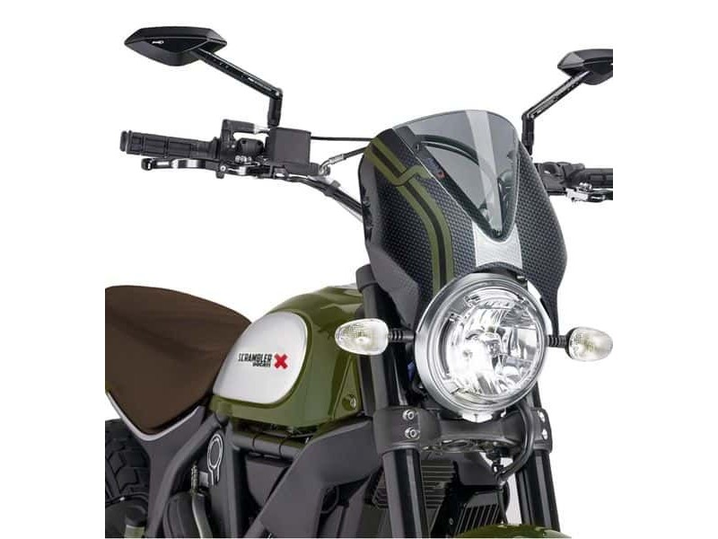 Windshield PUIG RETROVISION 8192H carbon look smoke
