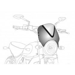 Windshield PUIG RETROVISION 8926A matt black Albastru Windshield PUIG RETROVISION 8926A matt black Albastru
