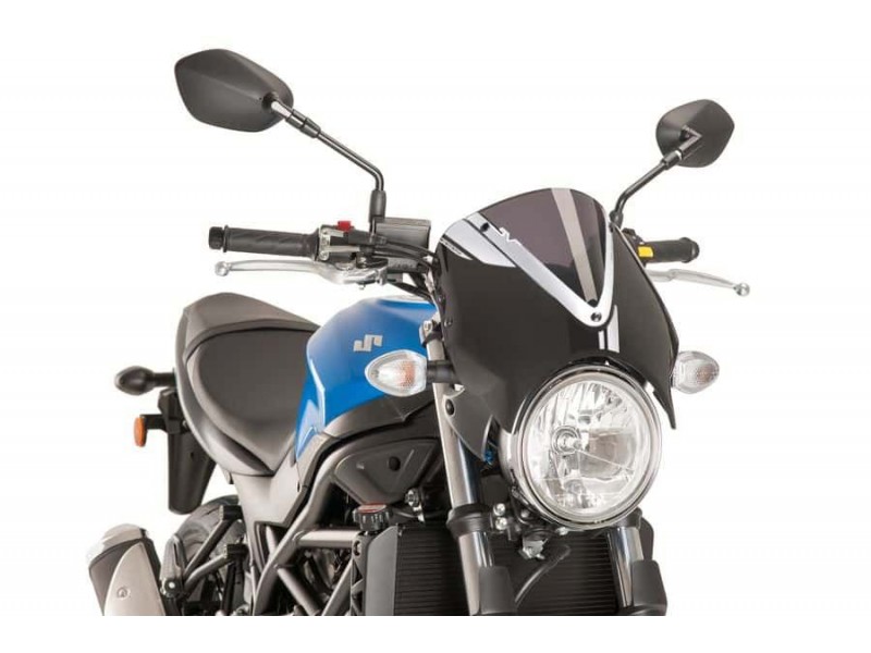 Windshield PUIG RETROVISION 8926F matt black dark smoke Windshield PUIG RETROVISION 8926F matt black dark smoke