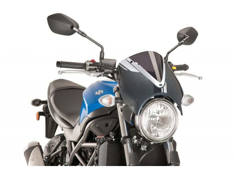 Windshield PUIG RETROVISION 8927F carbon look dark smoke Windshield PUIG RETROVISION 8927F carbon look dark smoke