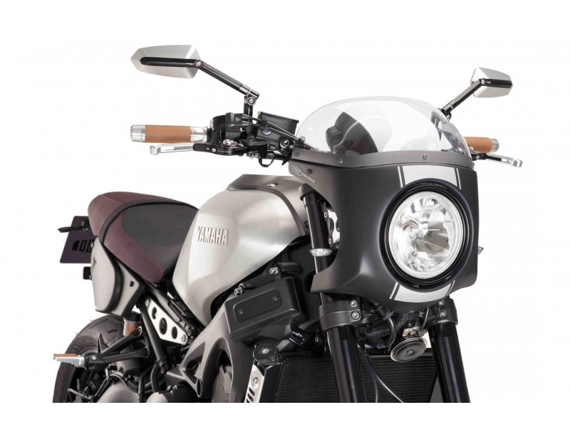 Windshield PUIG SEMI-FAIRING 8934W matt black transparent