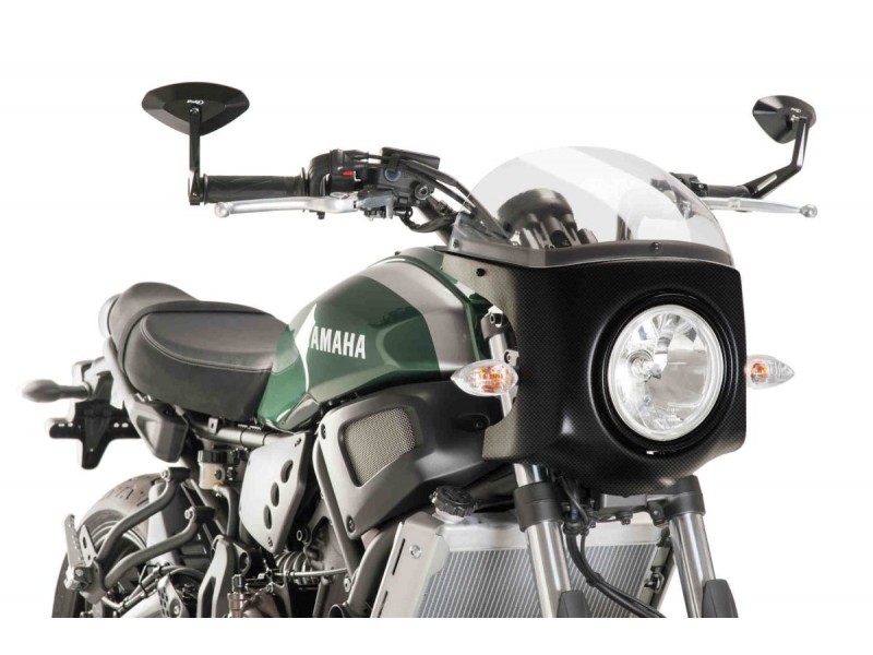 Windshield PUIG SEMI-FAIRING 9187W carbon look transparent