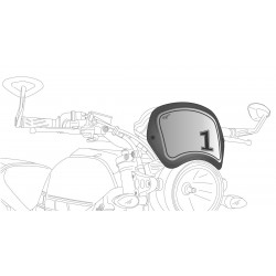 Spare PUIG FRONTAL PLATE 9229C carbon look