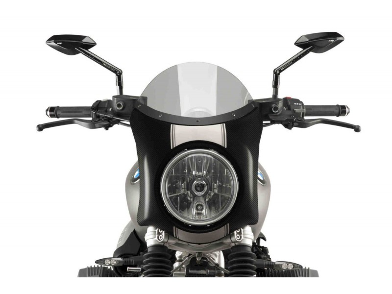 Windshield PUIG SEMI-FAIRING 9254H carbon look smoke