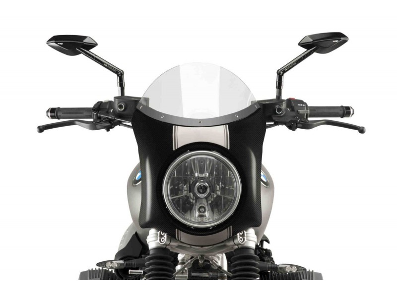 Windshield PUIG SEMI-FAIRING 9254W carbon look transparent
