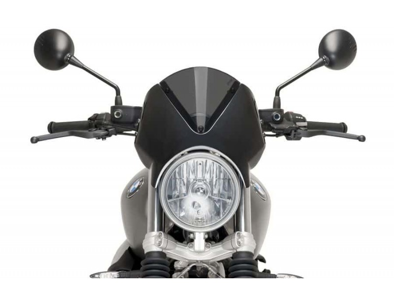 Windshield PUIG RETROVISION 9338F matt black dark smoke Windshield PUIG RETROVISION 9338F matt black dark smoke