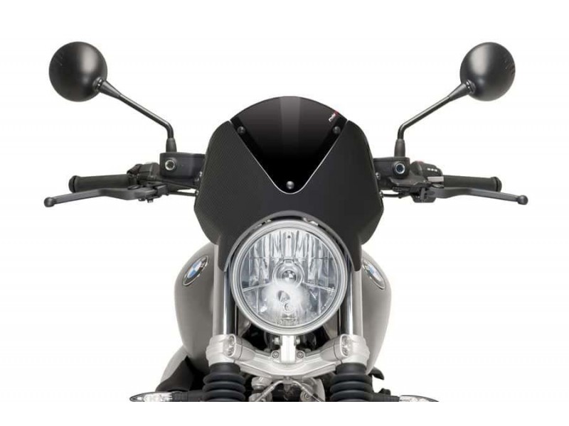 Windshield PUIG RETROVISION 9339N carbon look Negru Windshield PUIG RETROVISION 9339N carbon look Negru