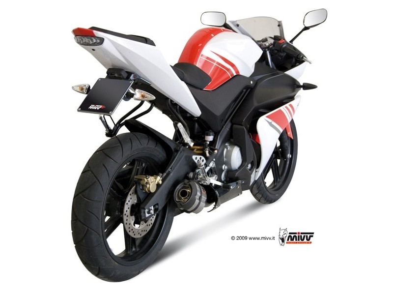 Sistem de evacuare complet 1x1 MIVV SUONO Y.030.L7 Otel inoxidabil / Capac Carbon
