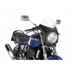 Windshield universal PUIG SEMI-FAIRING 9553W matt black transparent Windshield universal PUIG SEMI-FAIRING 9553W matt black transparent