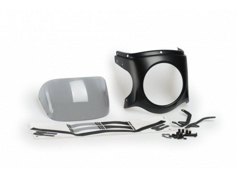 Windshield PUIG SEMI-FAIRING 9554H matt black smoke