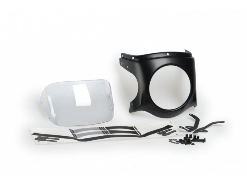 Windshield PUIG SEMI-FAIRING 9554W matt black transparent