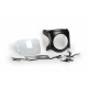 Windshield PUIG SEMI-FAIRING 9554W matt black transparent