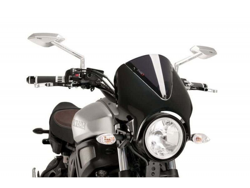 Windshield PUIG RETROVISION 9560F matt black dark smoke