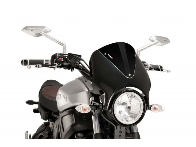 Windshield PUIG RETROVISION 9560N matt black Negru