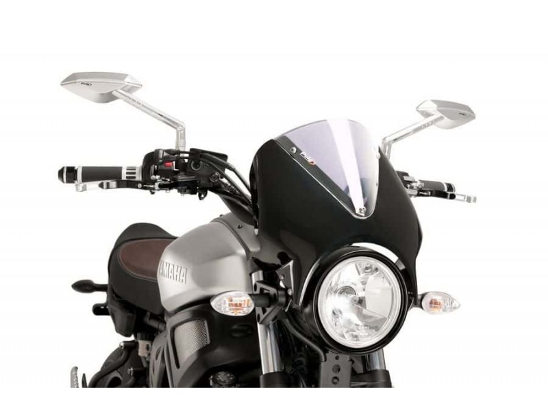 Windshield PUIG RETROVISION 9560W matt black transparent