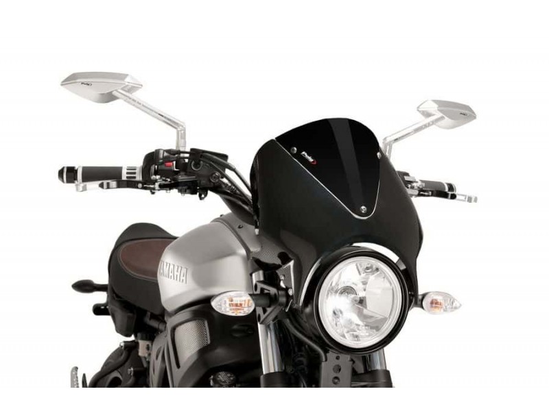 Windshield PUIG RETROVISION 9561N carbon look Negru Windshield PUIG RETROVISION 9561N carbon look Negru