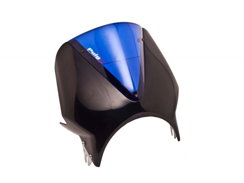 Windshield PUIG RETROVISIONS 003NA matt black Albastru