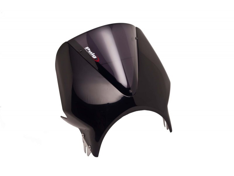 Windshield PUIG RETROVISIONS 003NF matt black dark smoke Windshield PUIG RETROVISIONS 003NF matt black dark smoke