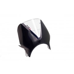 Windshield PUIG RETROVISIONS 003NW matt black transparent Windshield PUIG RETROVISIONS 003NW matt black transparent
