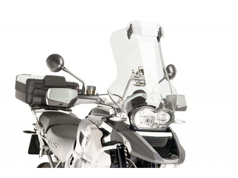 Multiadjustable visor PUIG 6007W fixed by screws transparent