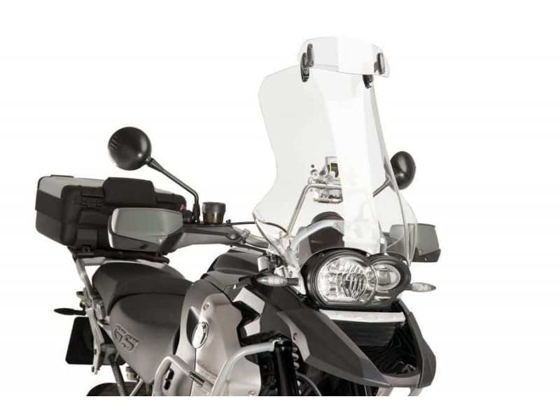 Multiadjustable visor PUIG 6319W clip-on transparent