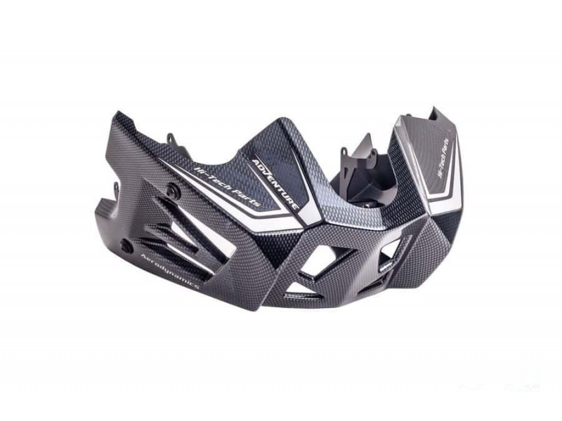 Engine spoiler PUIG 5896C carbon look stickers included