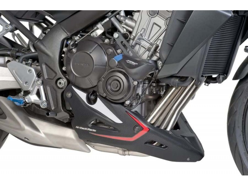 Engine spoiler PUIG 7021C carbon look stickers included