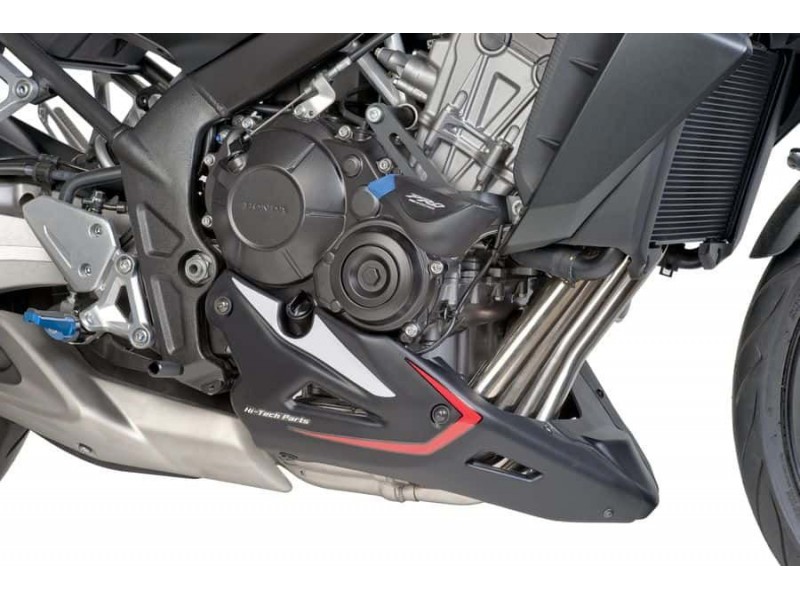 Engine spoiler PUIG 7021J matt black stickers included