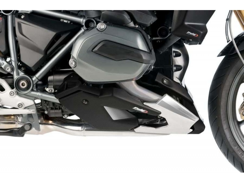 Engine spoiler PUIG 7690C carbon look stickers included Engine spoiler PUIG 7690C carbon look stickers included