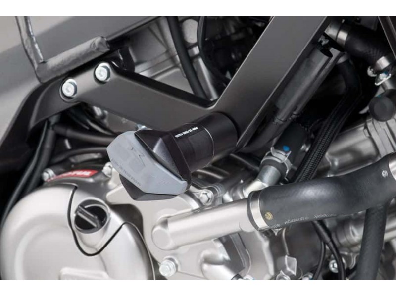 Frame sliders PUIG R12 1870N black with grey rubber
