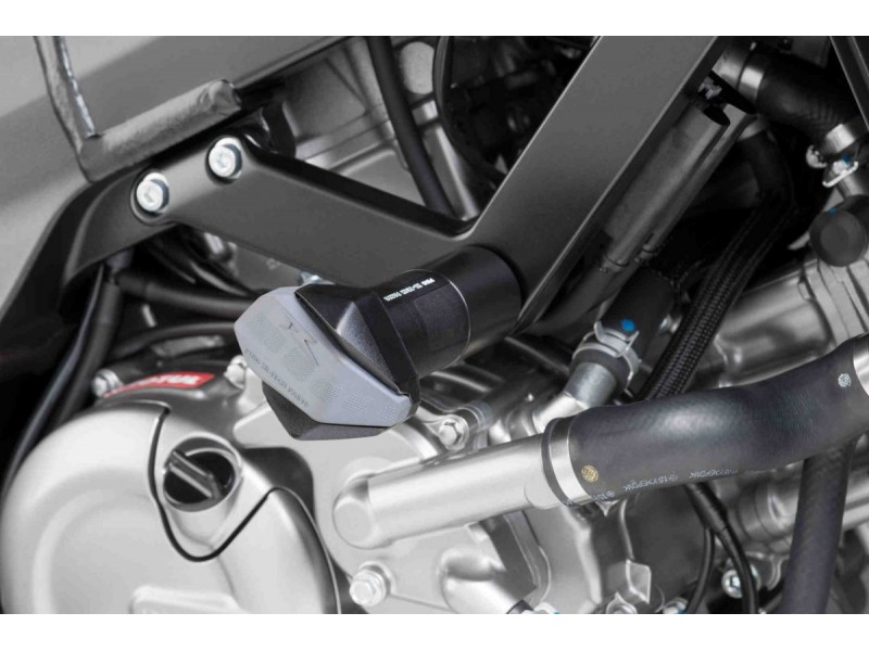 Frame sliders PUIG R12 4064N black with grey rubber