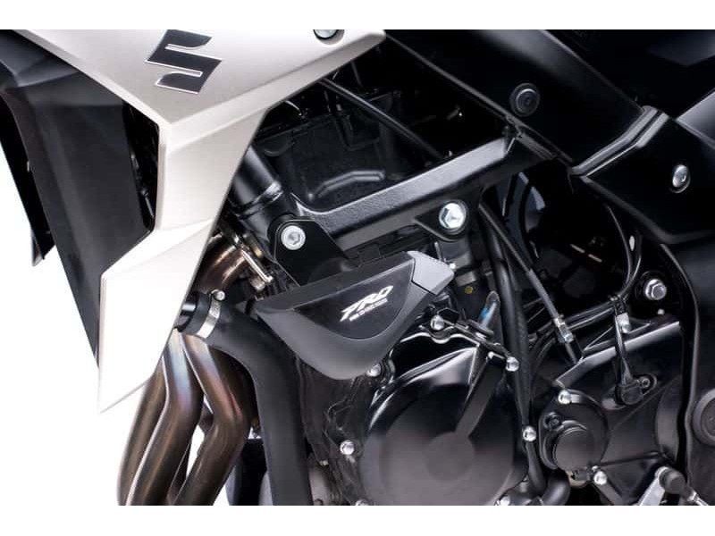 Frame sliders PUIG PRO 5687N black with grey rubber Frame sliders PUIG PRO 5687N black with grey rubber