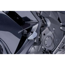 Frame sliders PUIG R12 6055N black with grey rubber Frame sliders PUIG R12 6055N black with grey rubber